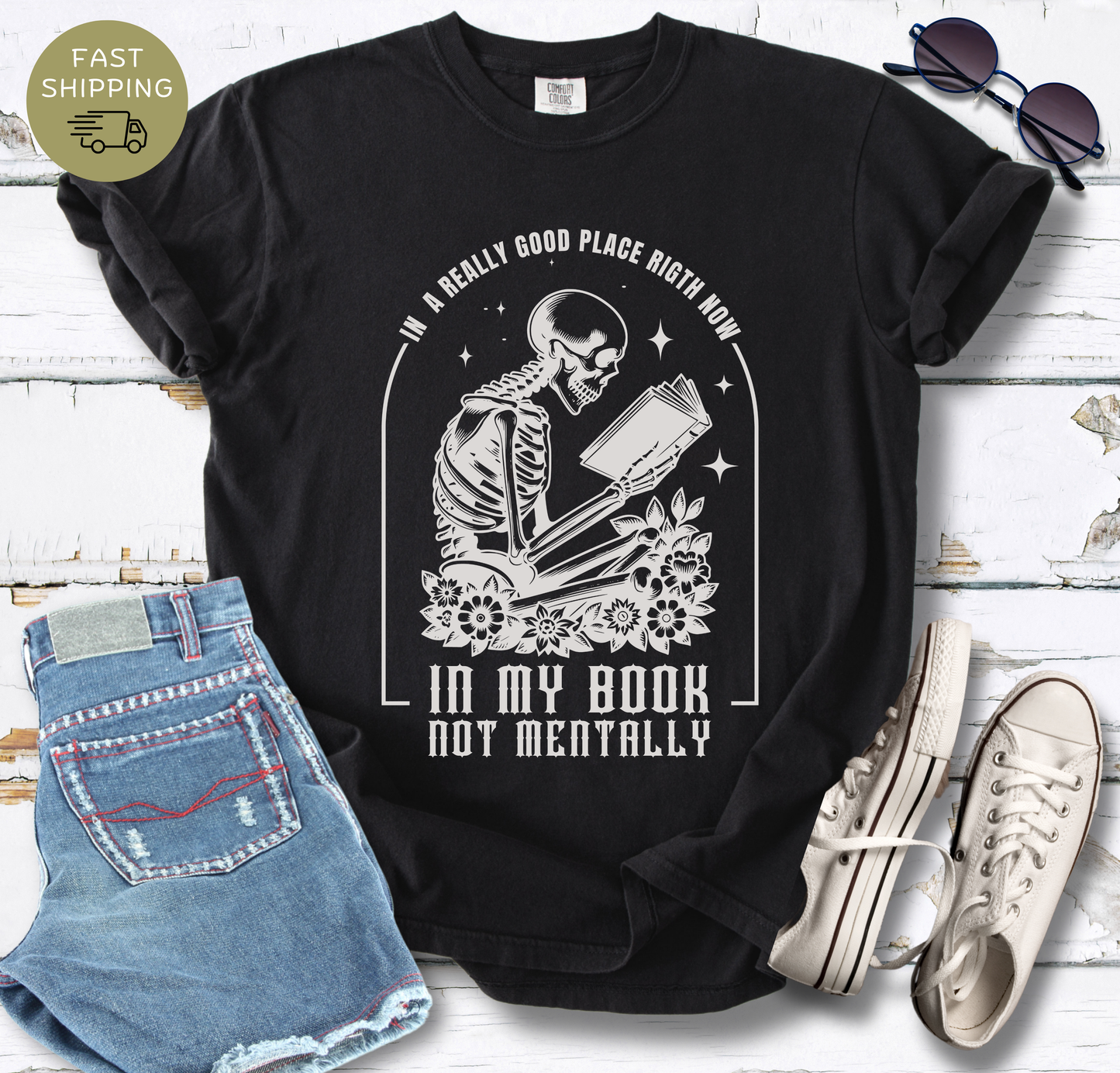 In A really Good Place Right Now Skeleton T-shirt