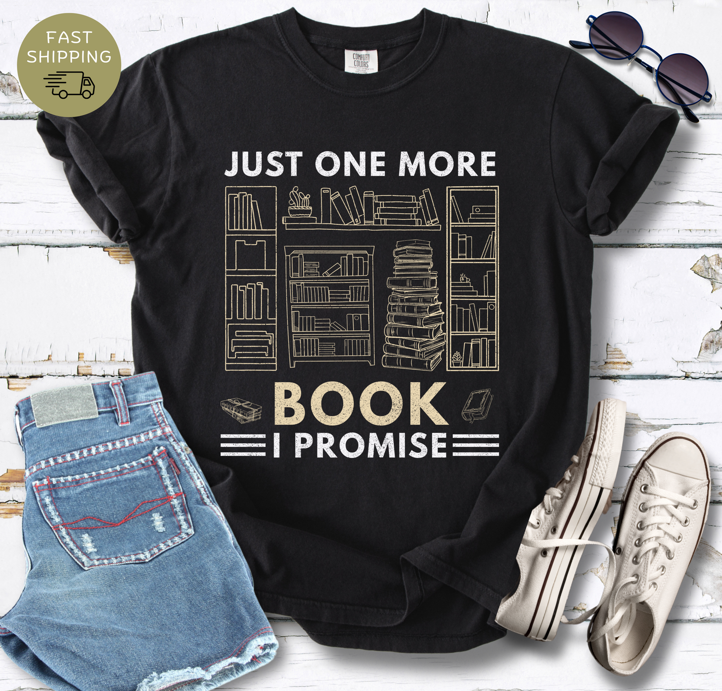 Just One More Book T-shirt