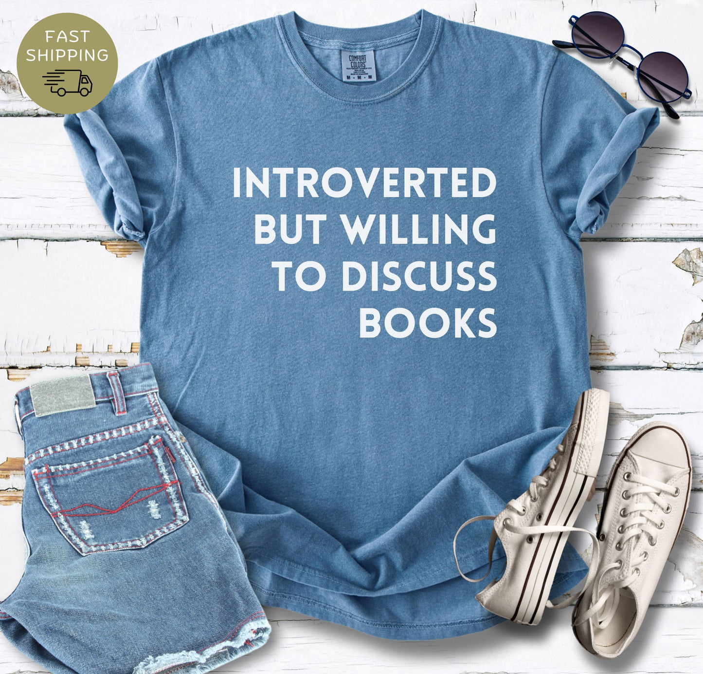 Introverted But Willing To Discuss Books T-shirt