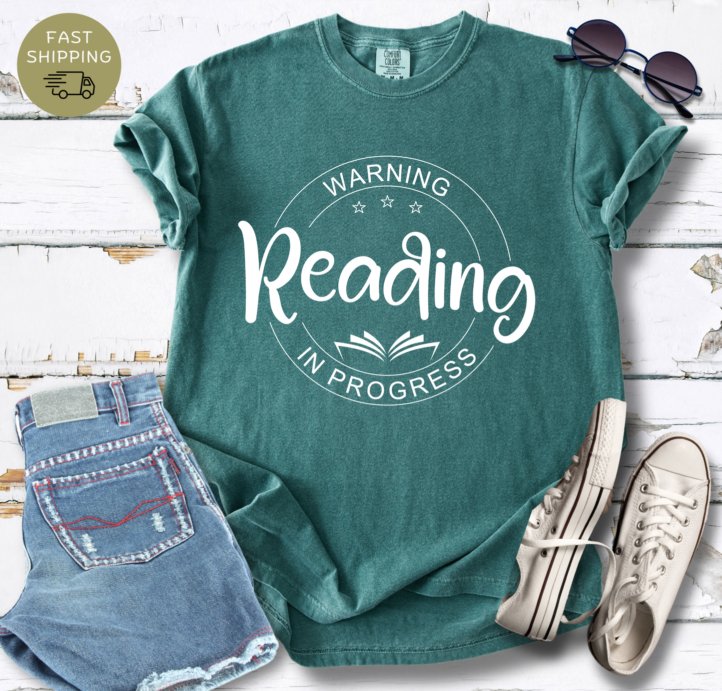 Warning Reading In Progress T-shirt