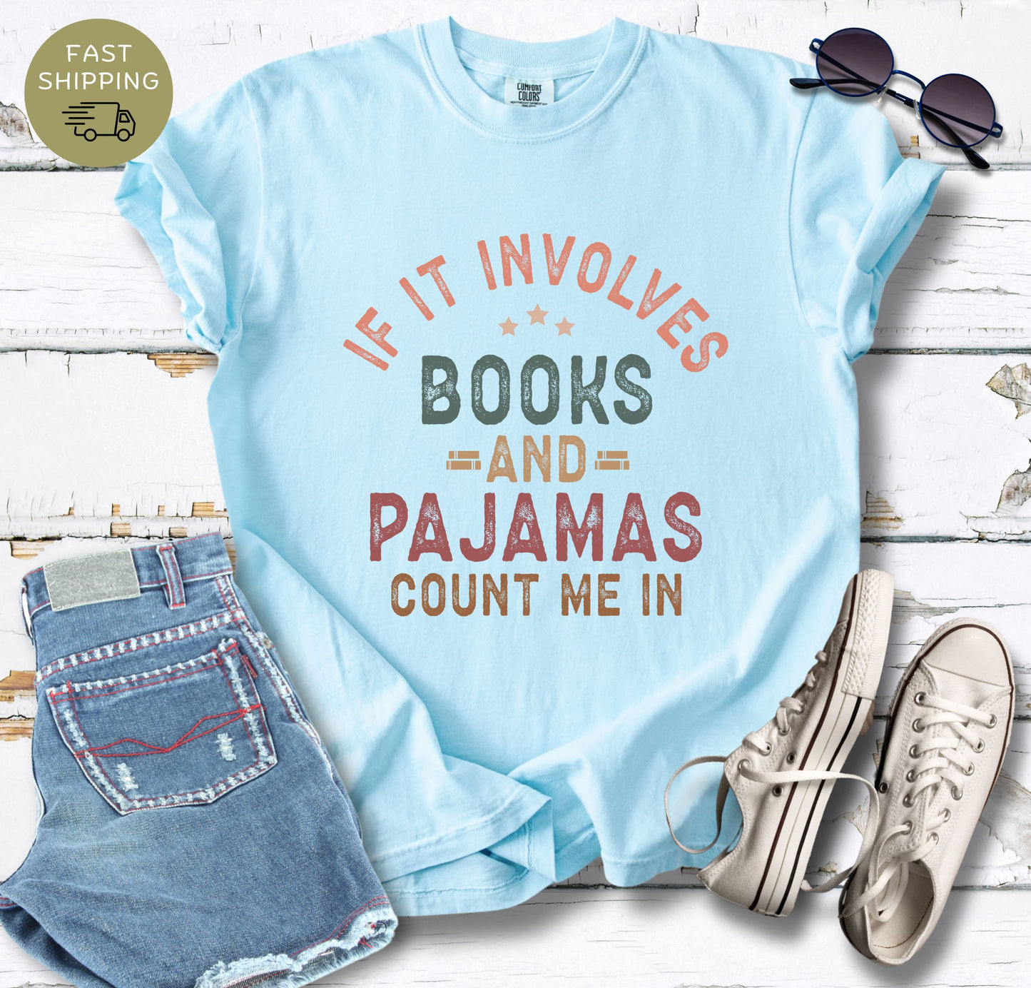 Books and Pajamas T-shirt