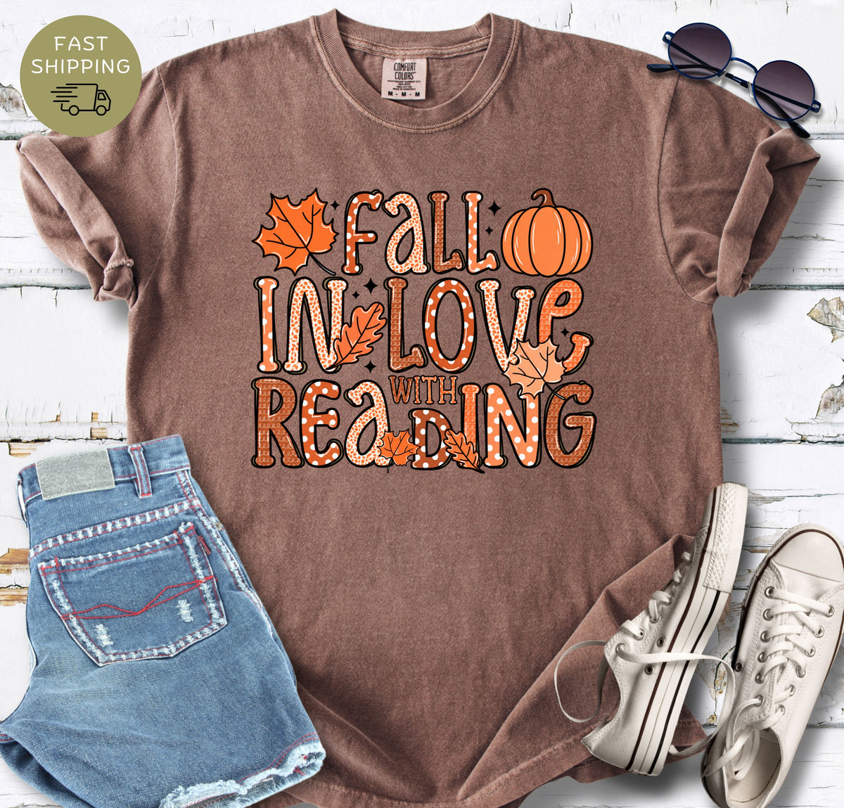 Fall In Love With Reading T-shirt