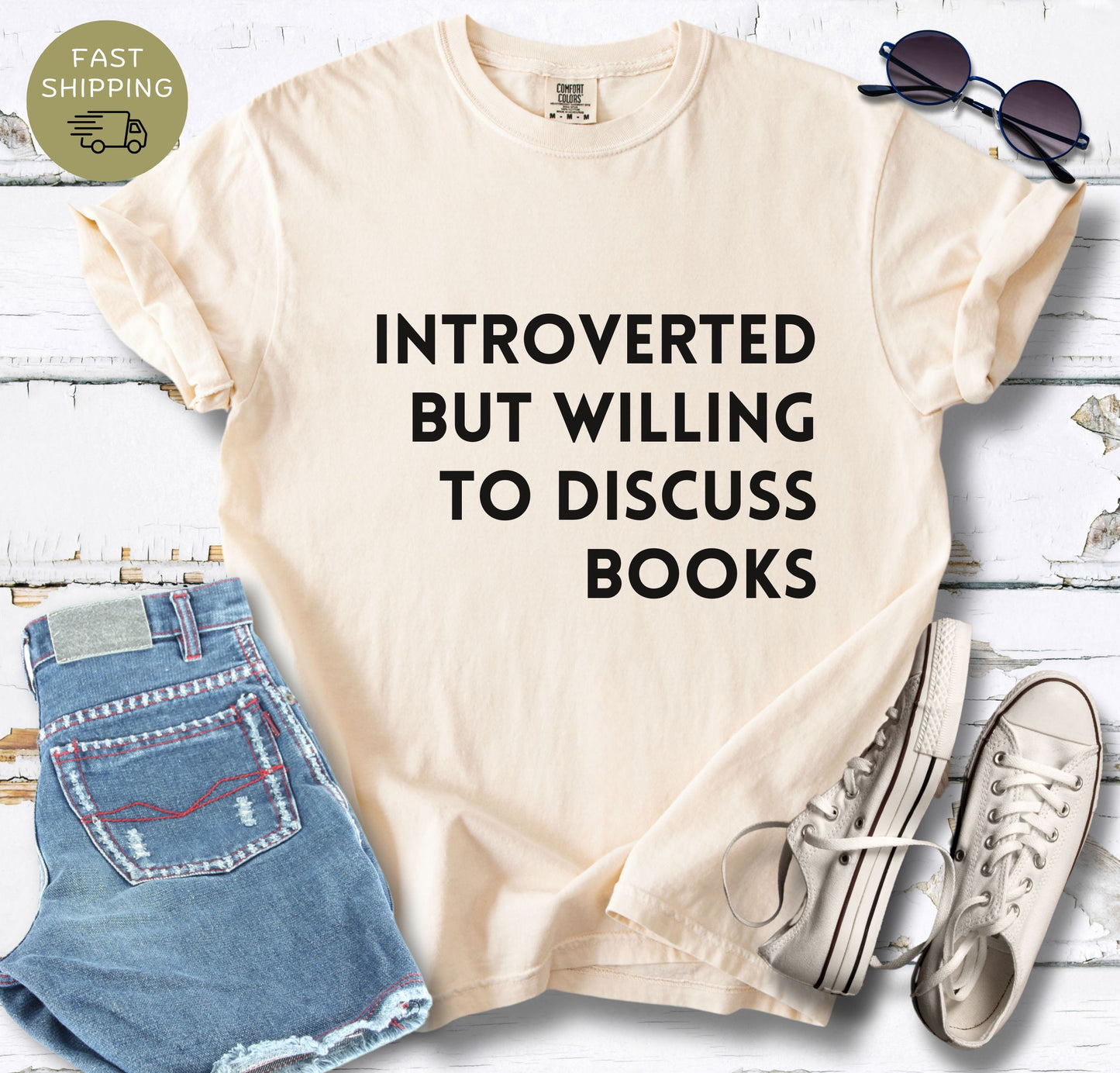 Introverted But Willing To Discuss Books T-shirt