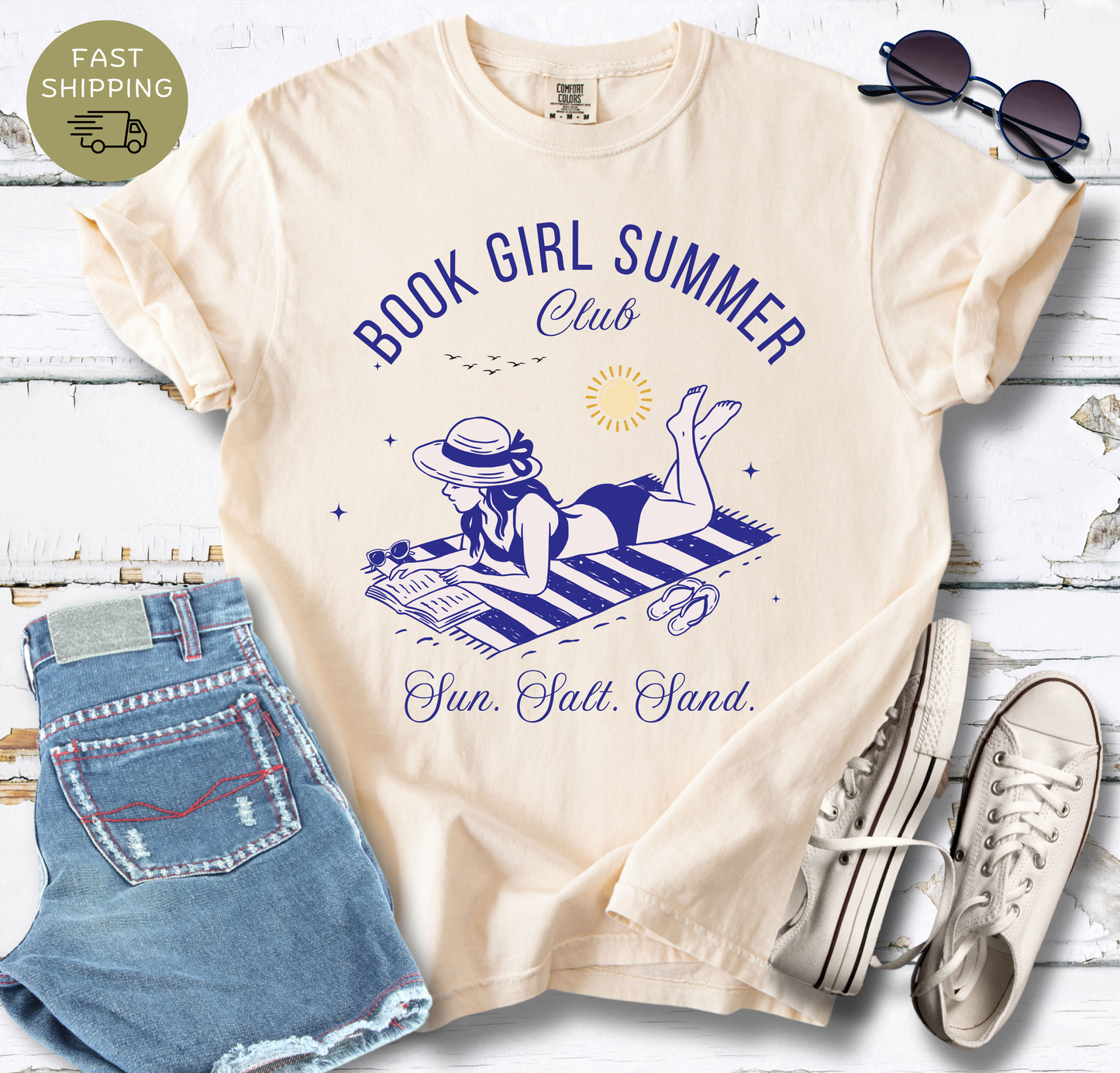Book Girl Summer Club T-shirt