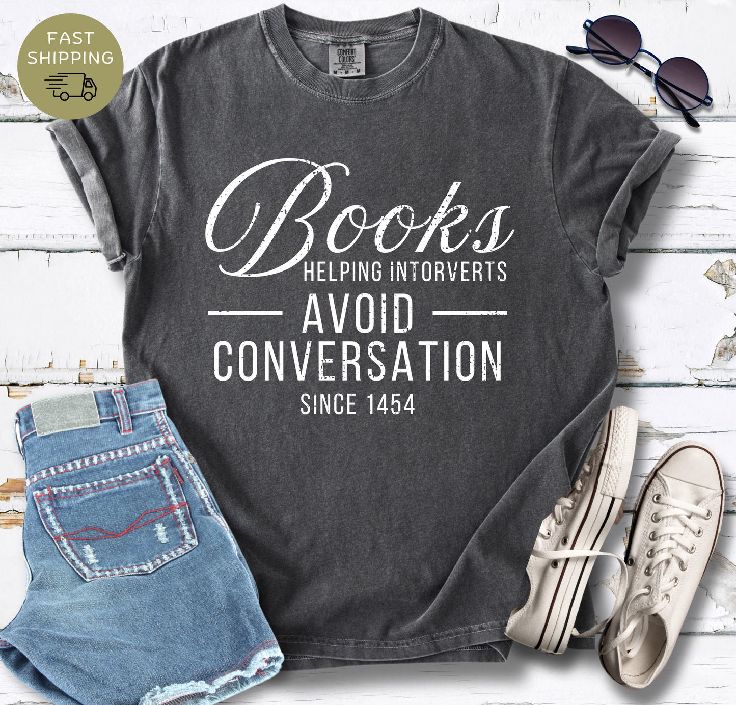 Books Helping Introverts T-shirt