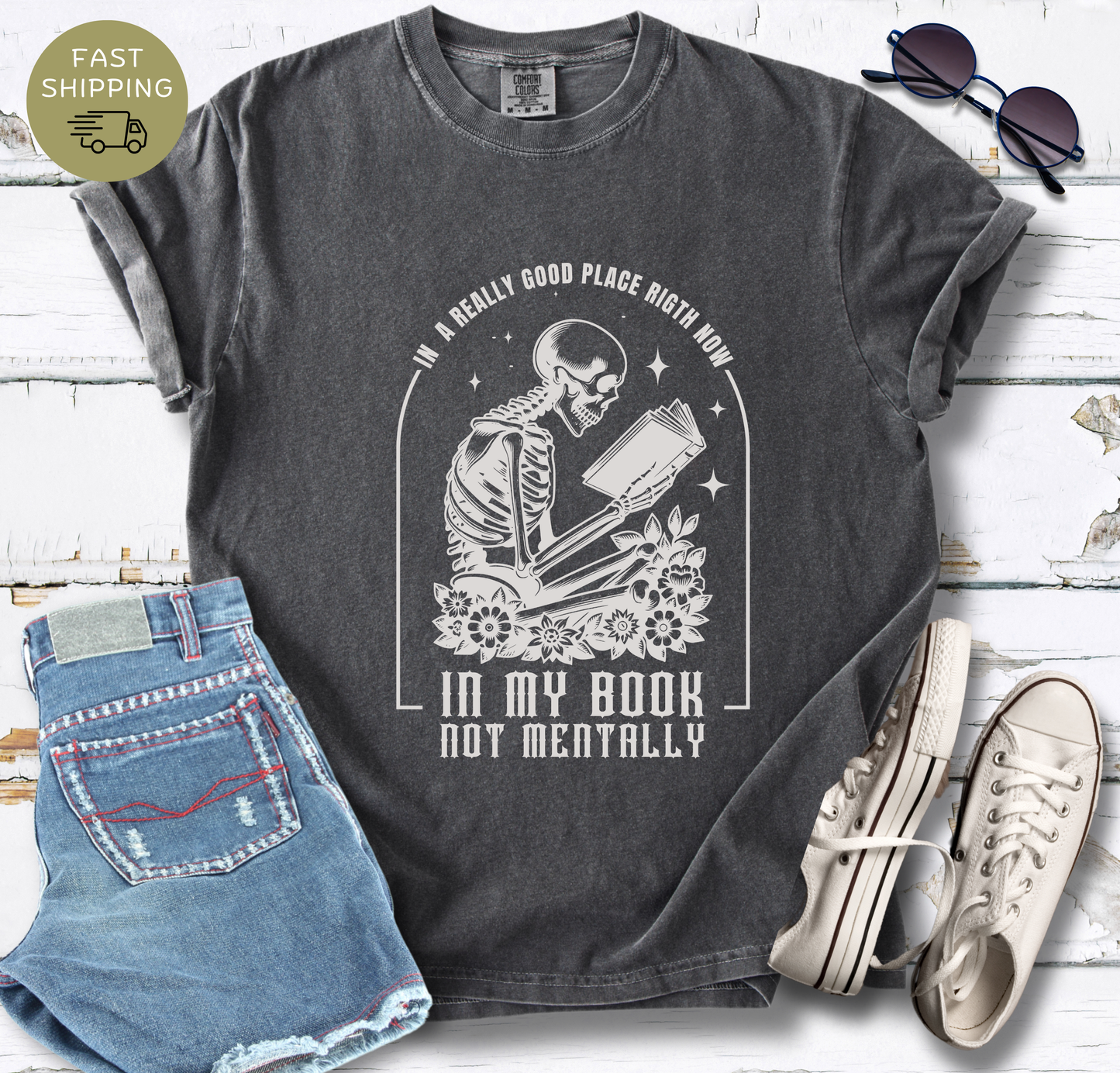 In A really Good Place Right Now Skeleton T-shirt