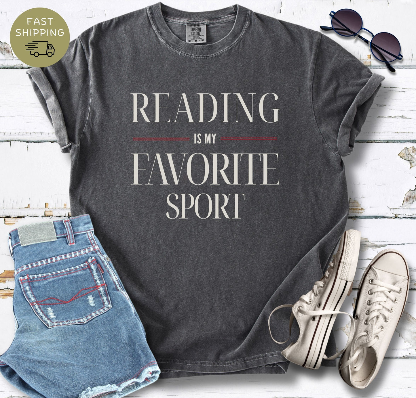 Reading Is My Favorite Sport V2 T-shirt
