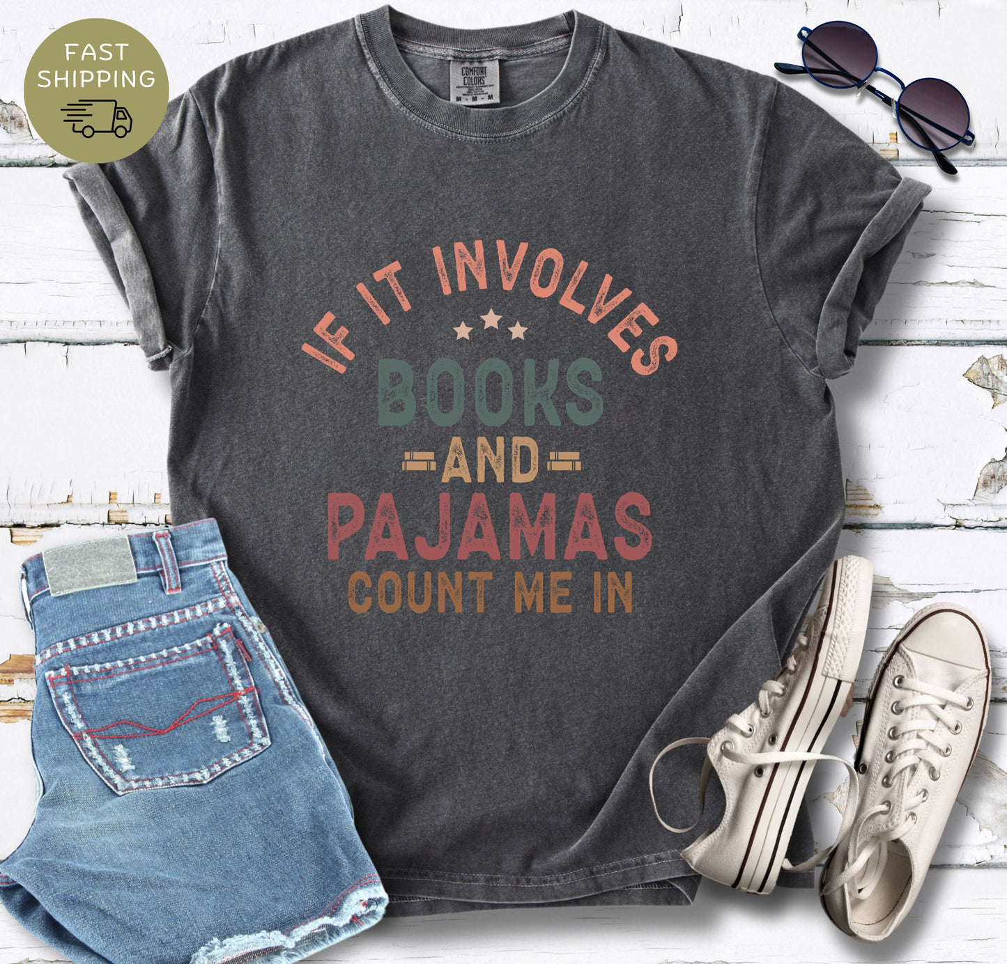 Books and Pajamas T-shirt