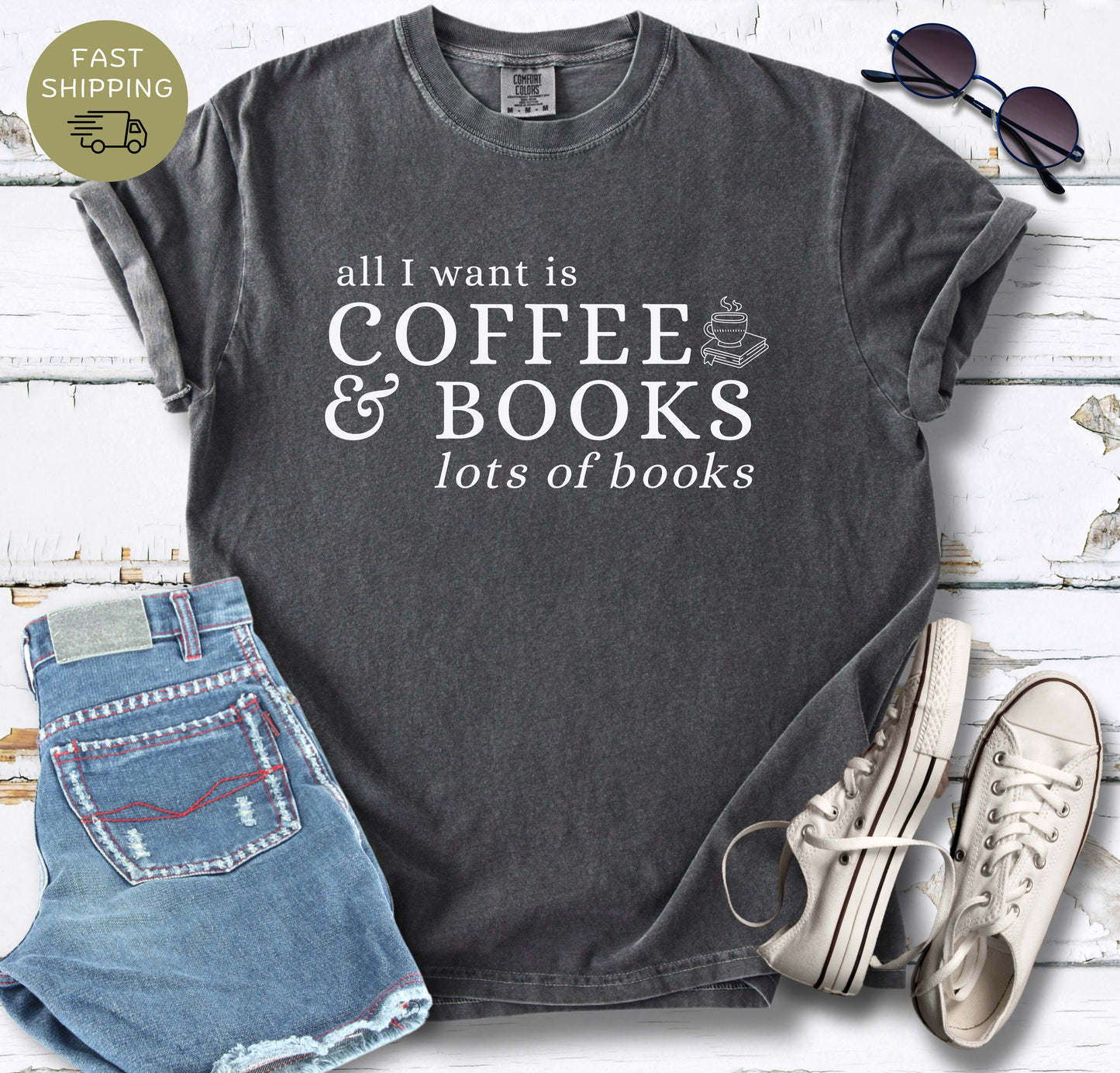 Coffee & Books T-shirt