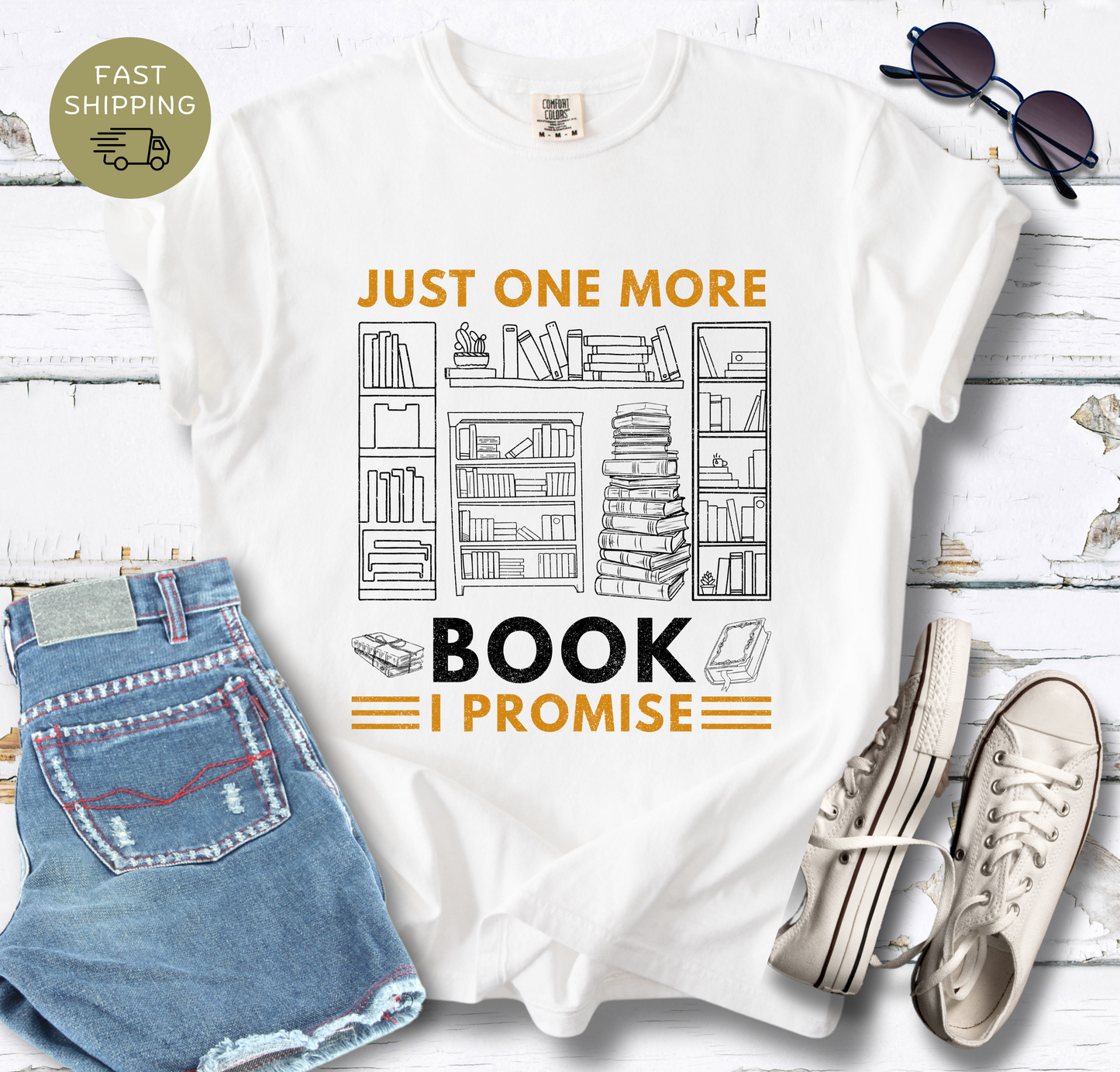 Just One More Book T-shirt