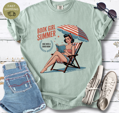 Book Girl Summer V2 T-shirt