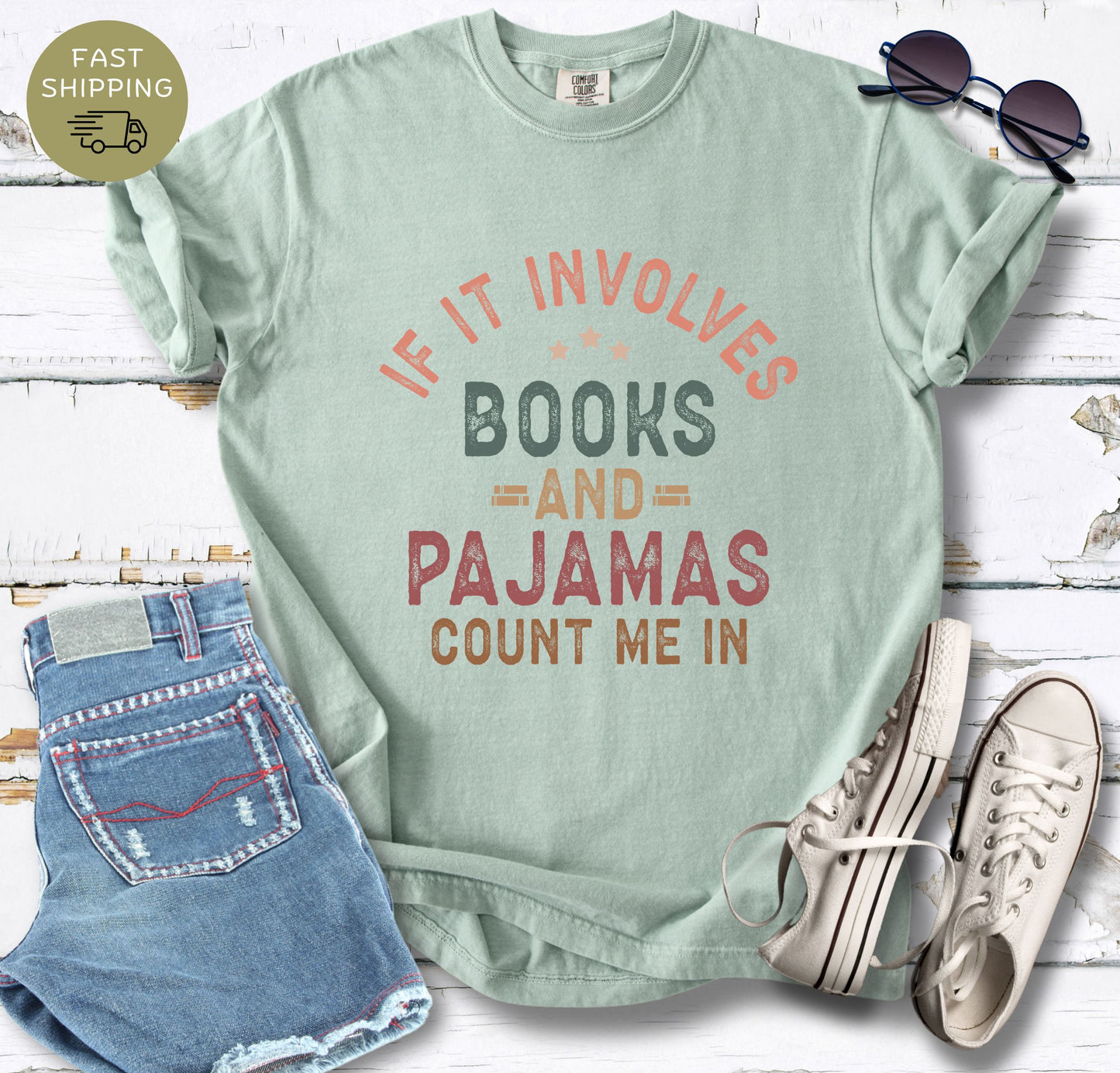Books and Pajamas T-shirt