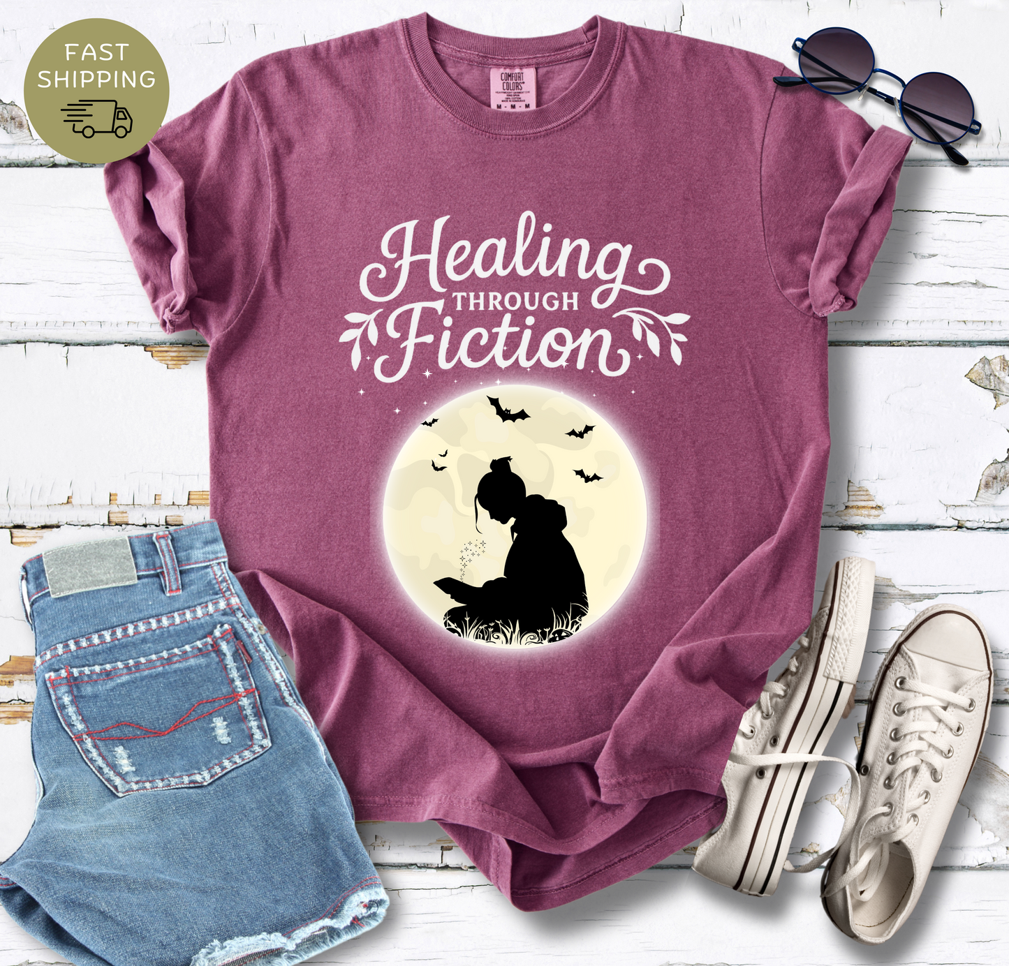 Healing Through Fiction T-shirt