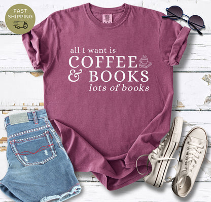 Coffee & Books T-shirt