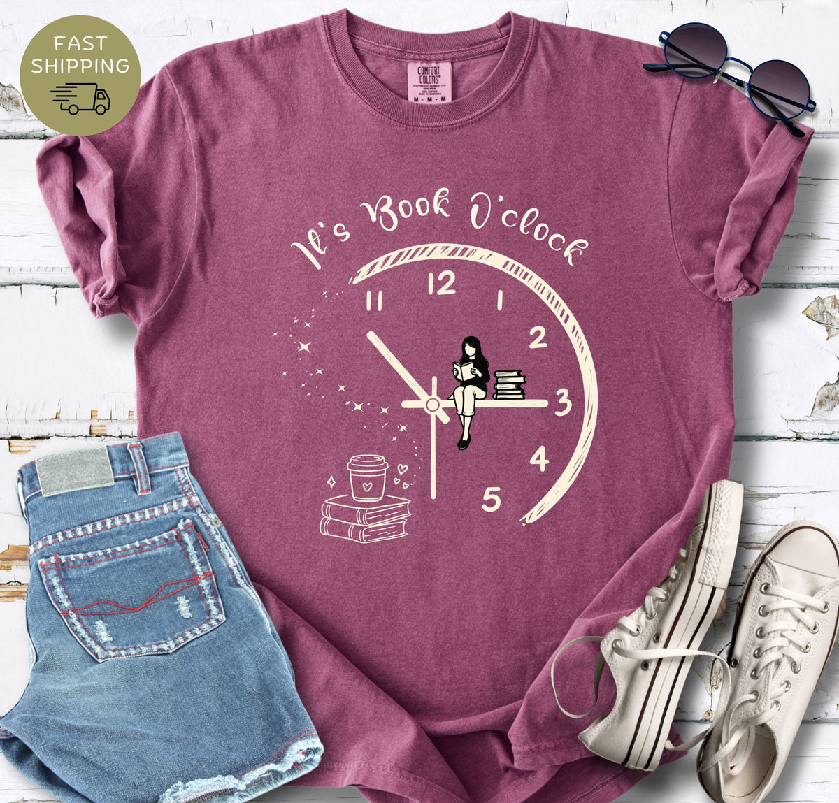 It's Book O'clock T-shirt