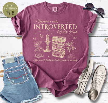 Introverted Book Club T-shirt