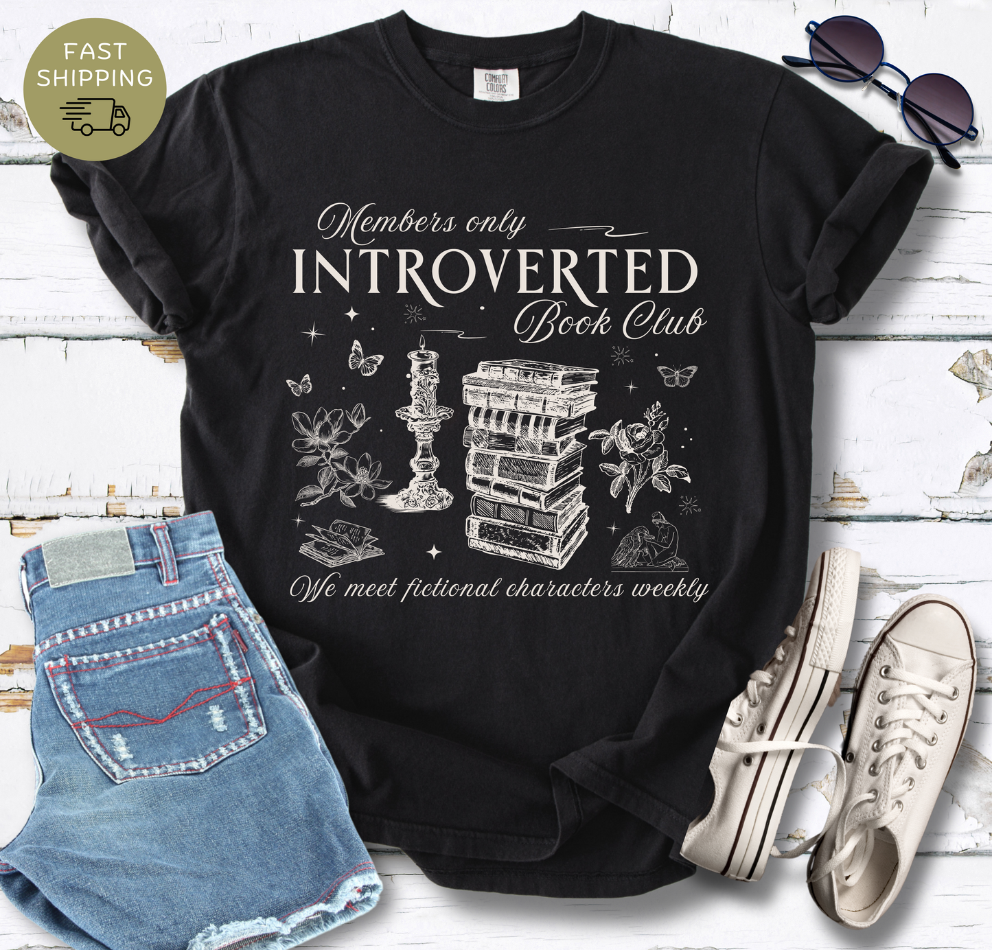 Introverted Book Club T-shirt