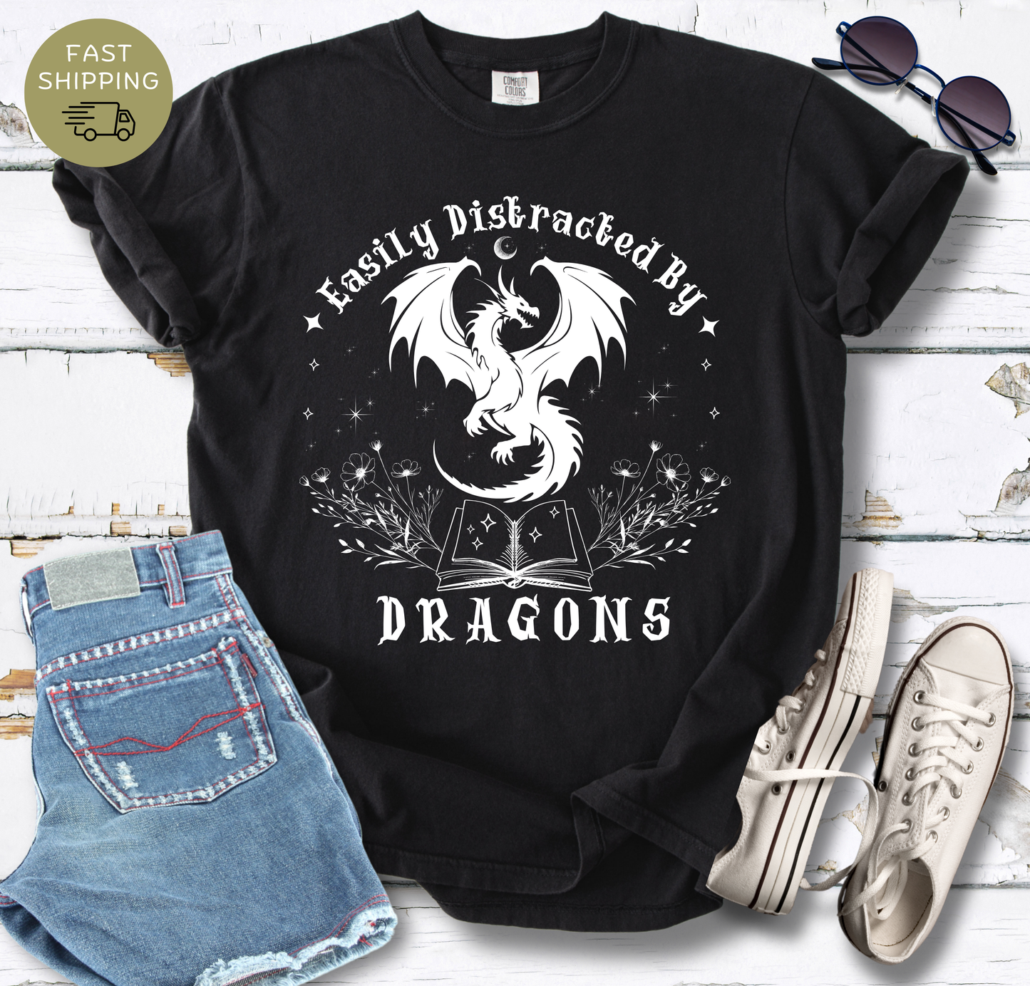 Easily Distracted By Dragons T-shirt