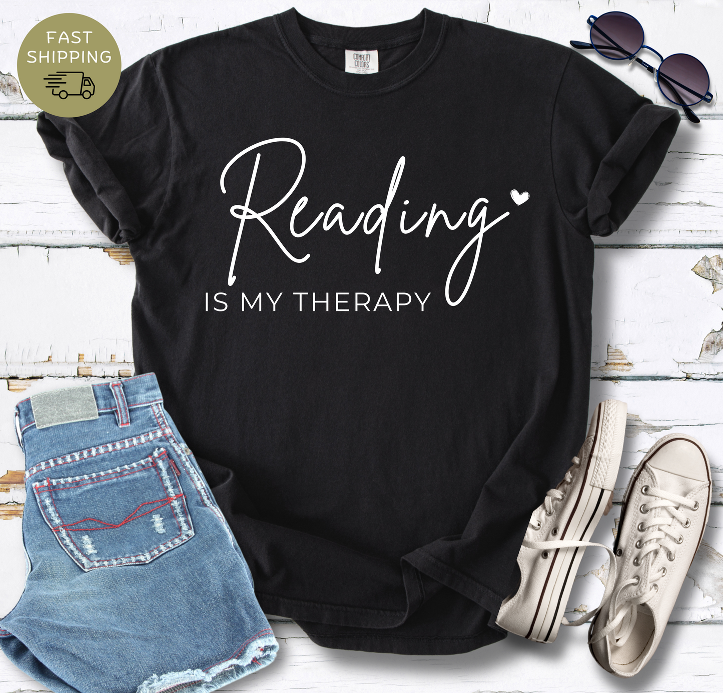 Reading Is My Therapy T-shirt