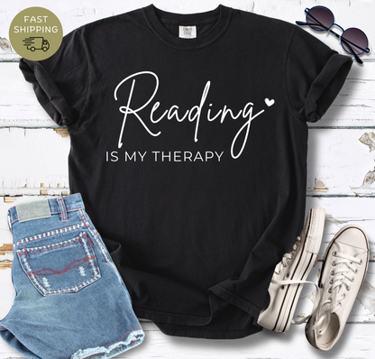 Reading Is My Therapy T-shirt