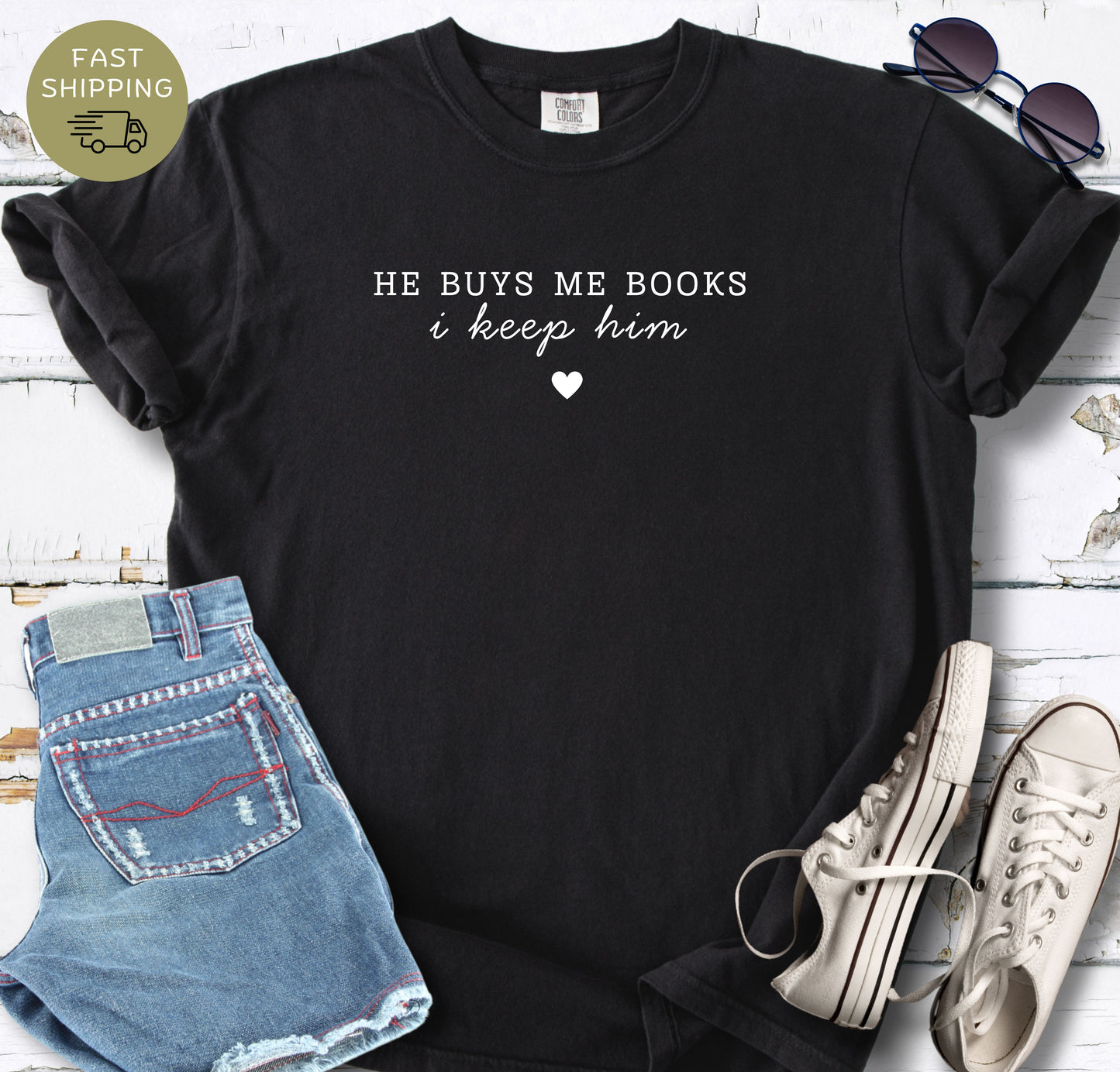 Cute reader shirt for wives and girlfriends who love books
