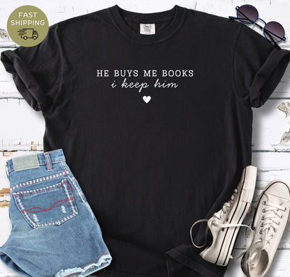 Cute reader shirt for wives and girlfriends who love books
