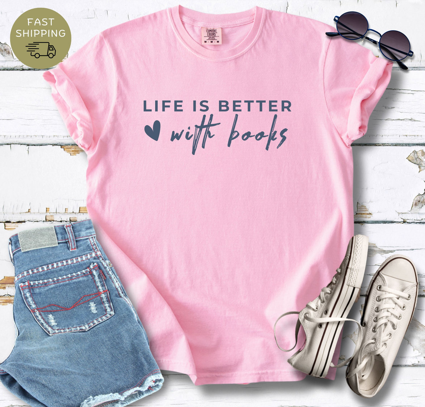 Life Is Better With Books T-shirt