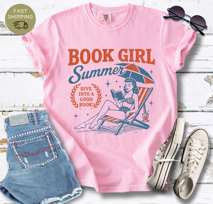 Book Girl Summer V1 T-shirt