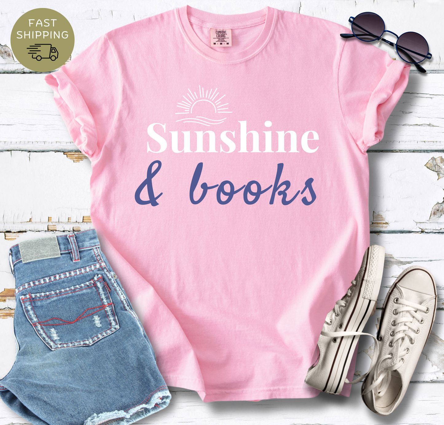 Sunshine & Books T-shirt