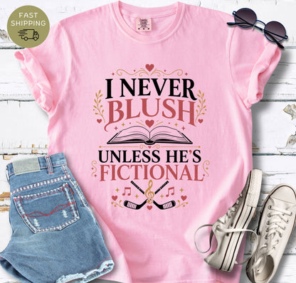 Cute book lover tee for readers who love fictional men