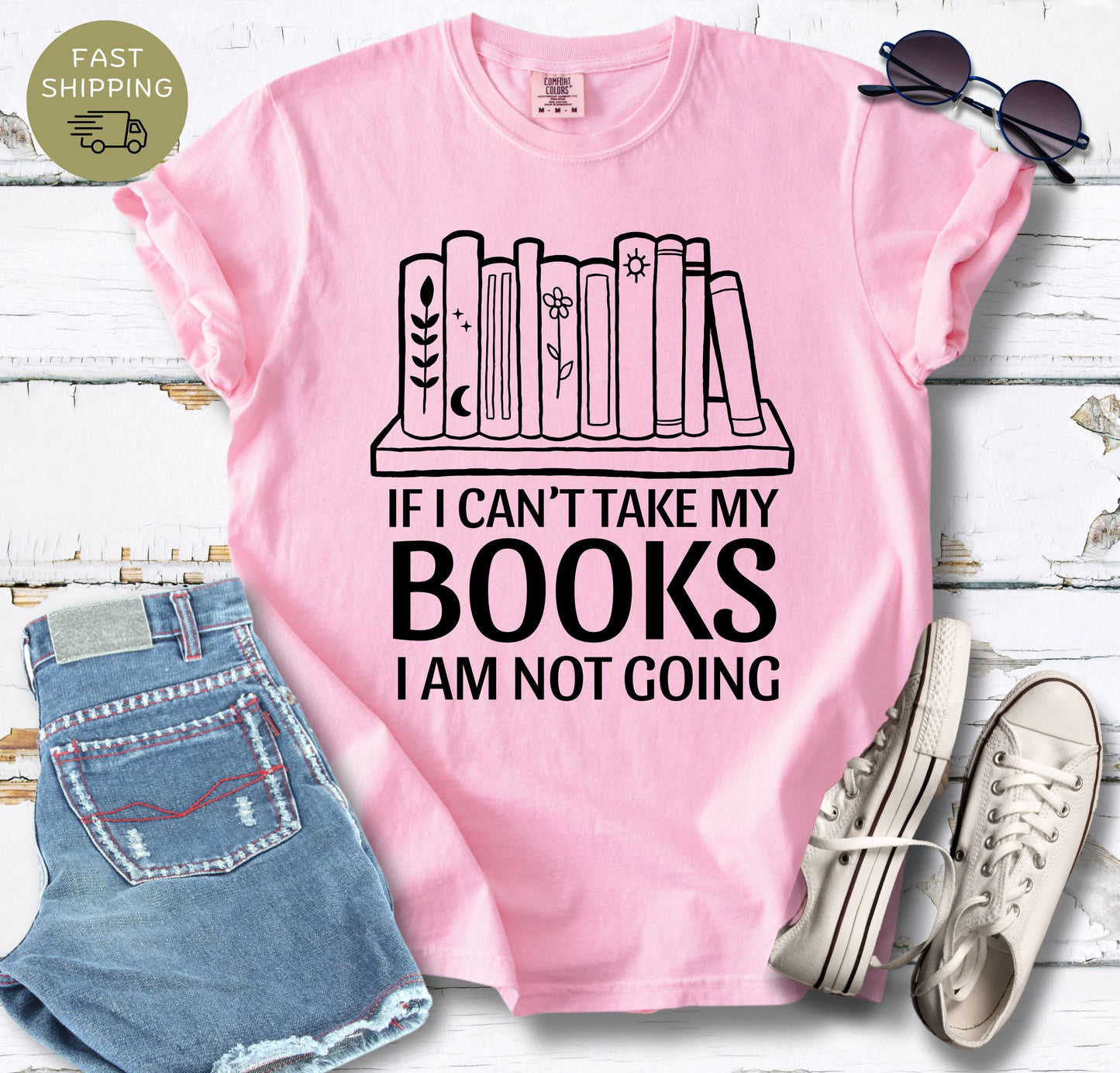 If I Can't Take My Books T-shirt