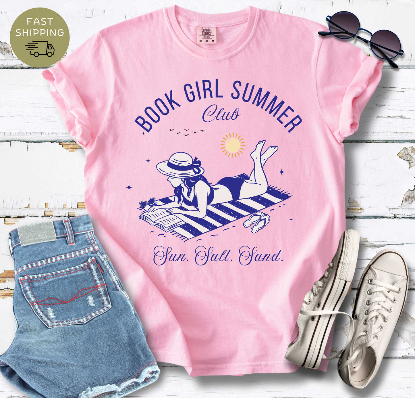 Book Girl Summer Club T-shirt