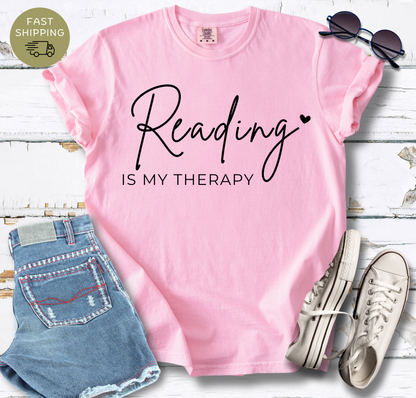 Reading Is My Therapy T-shirt