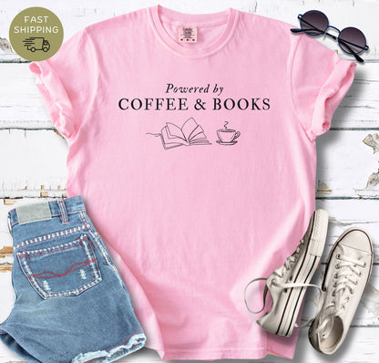 Powered By Coffee & Books T-shirt