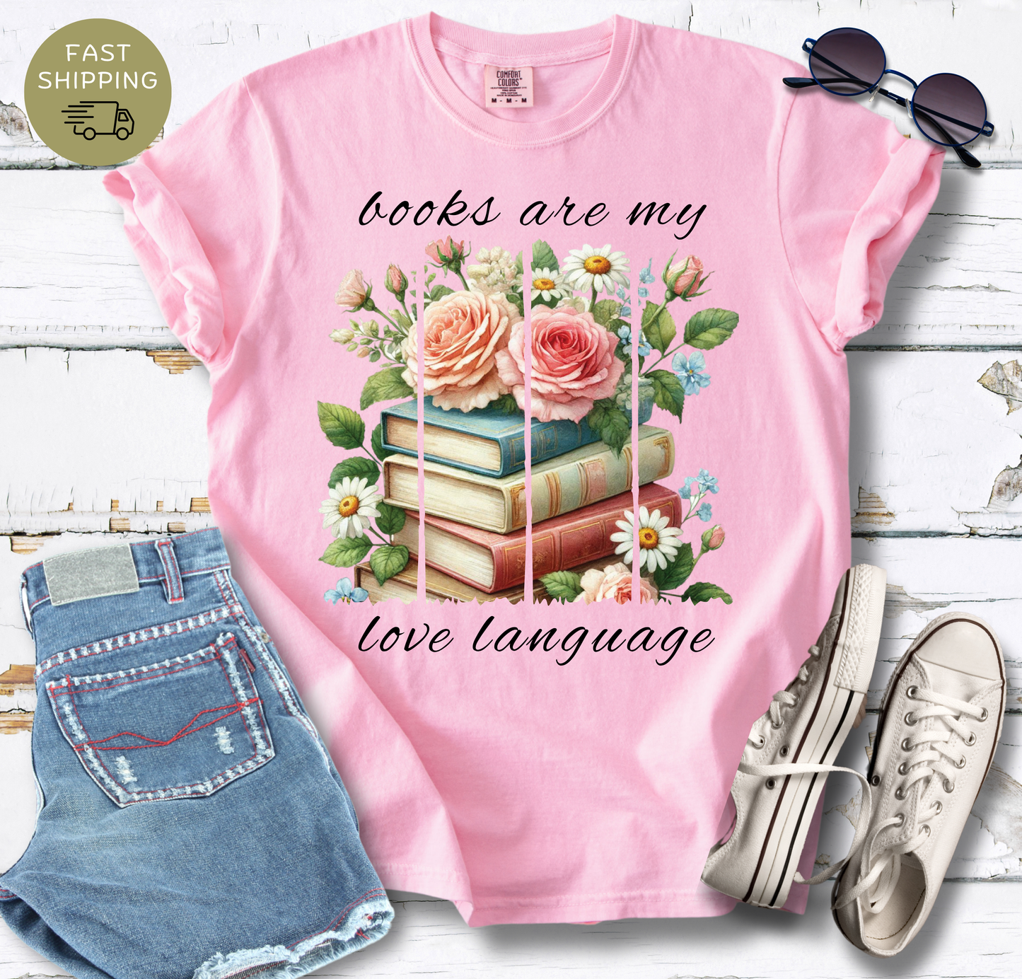 Books Are My Love Language T-shirt