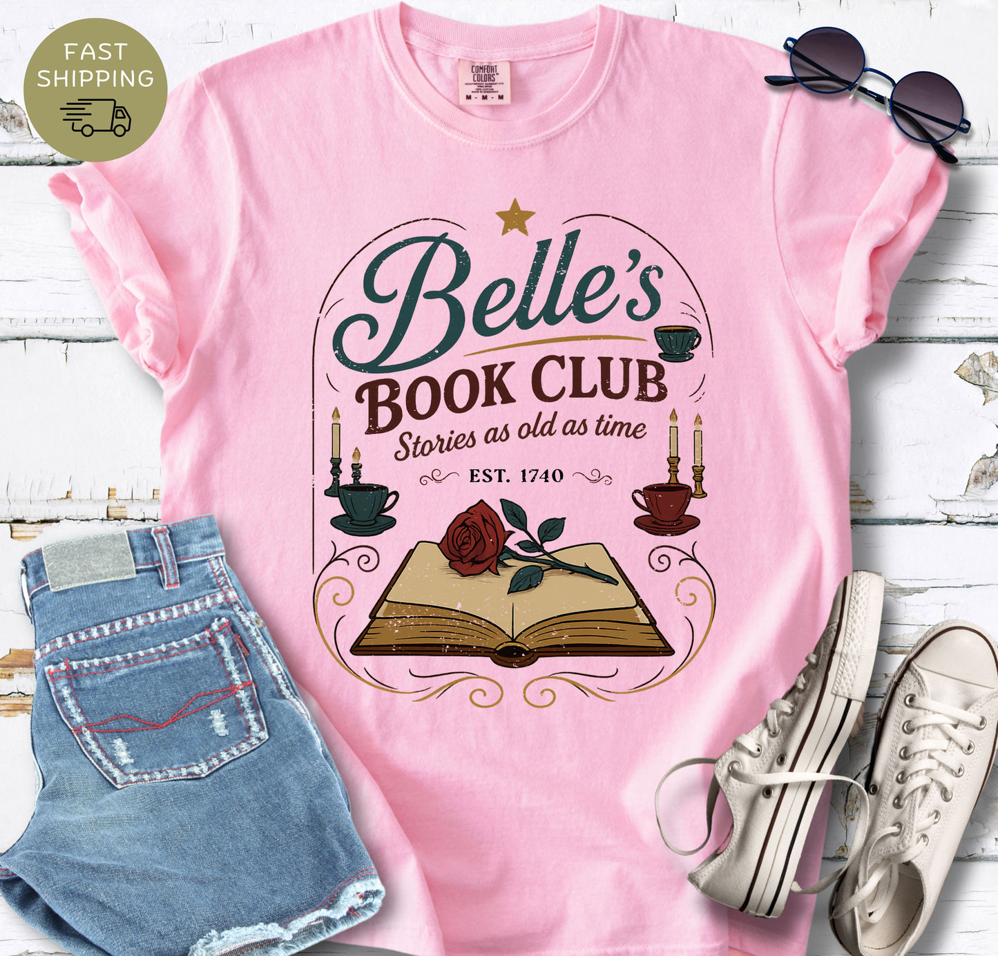 Belle's Book Club   T-shirt