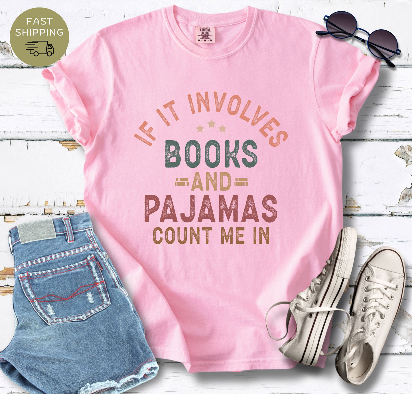 Books and Pajamas T-shirt