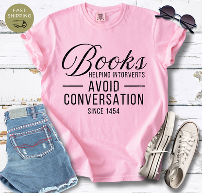 Books Helping Introverts T-shirt