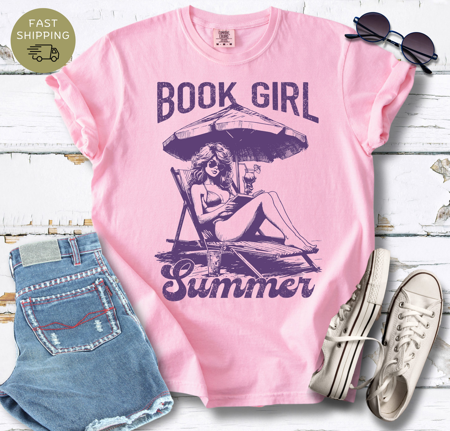 Book Girl Summer V3 T-shirt