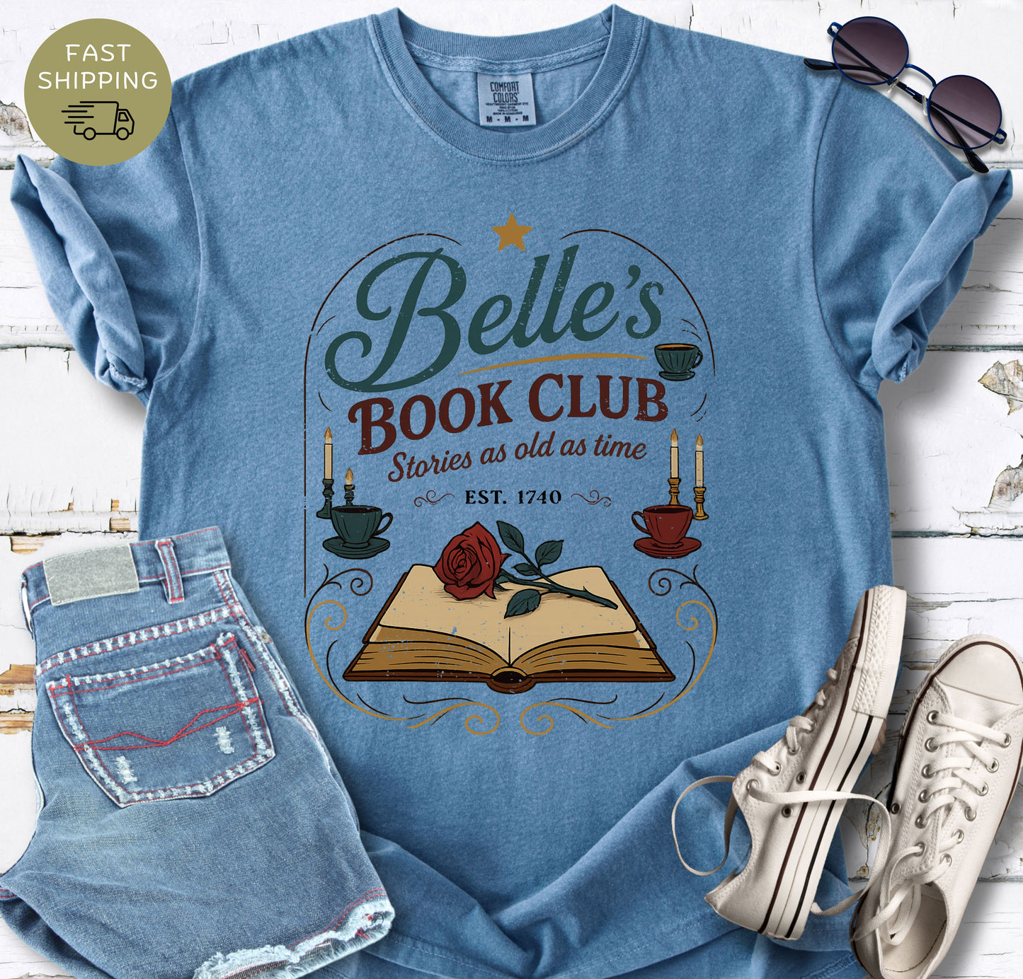 Belle's Book Club   T-shirt