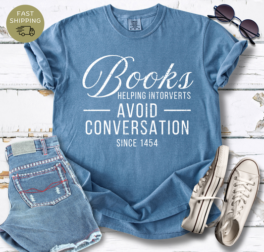 Books Helping Introverts T-shirt