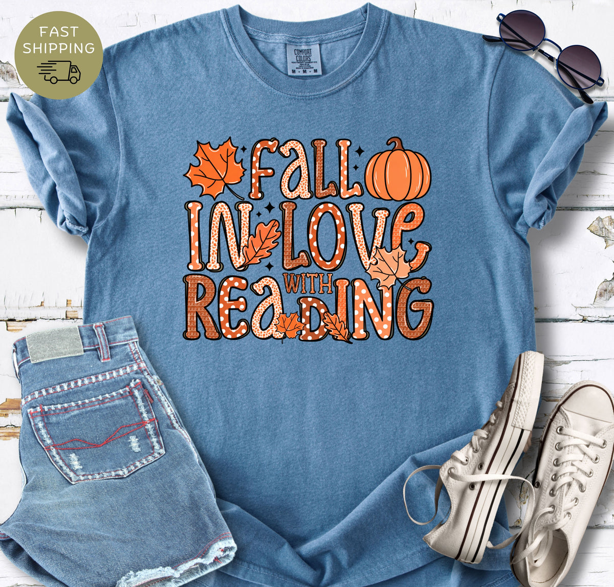 Fall In Love With Reading T-shirt