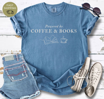 Powered By Coffee & Books T-shirt