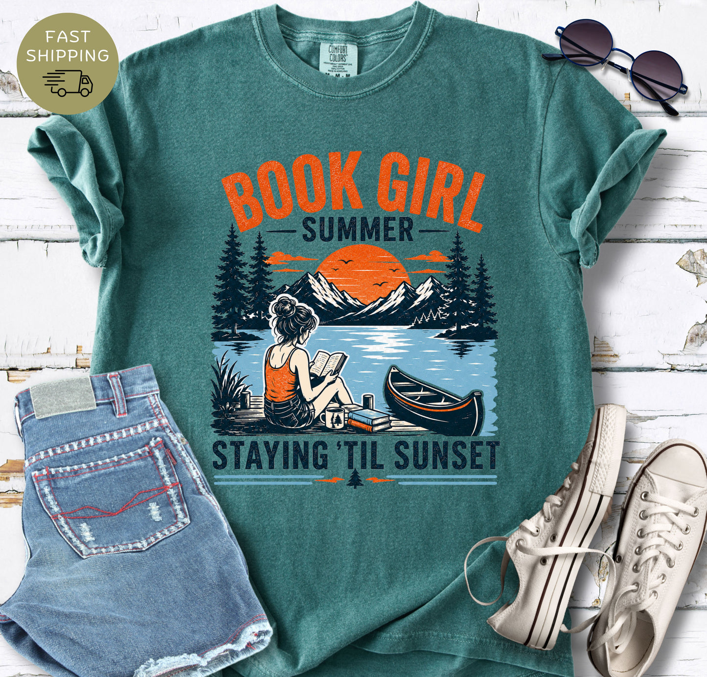 National park inspired bookish t-shirt for summer readers