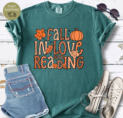 Fall In Love With Reading T-shirt