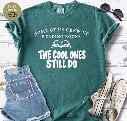 Funny bookish t-shirt for readers who still make books their whole personality.