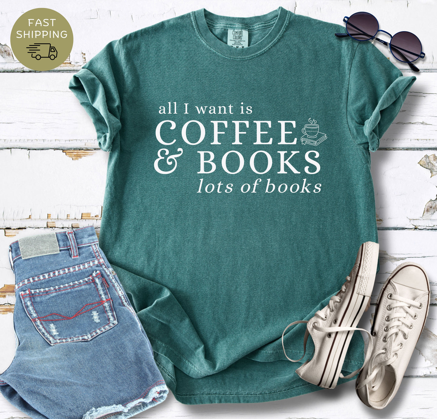 Coffee & Books T-shirt