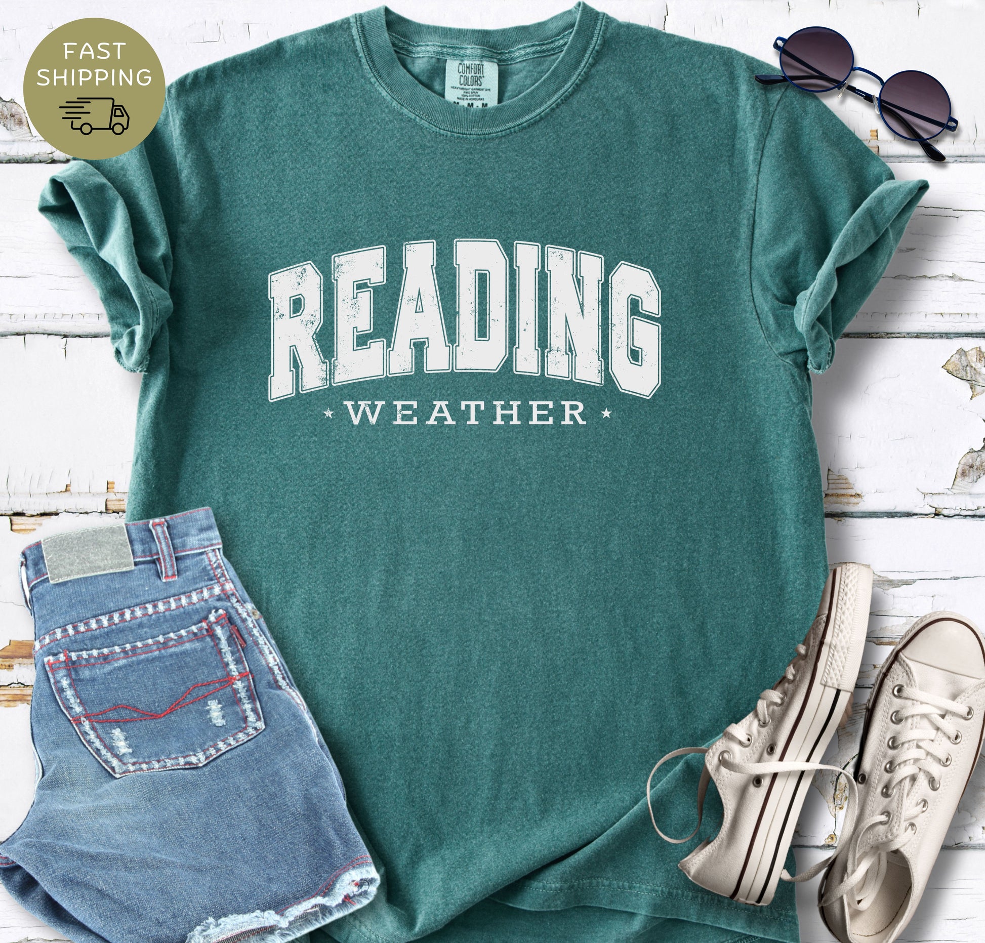 Cozy bookworm shirt with minimalist reading quote