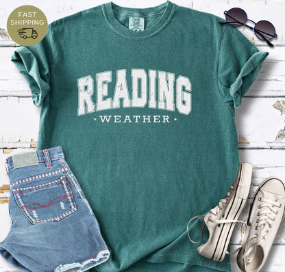 Cozy bookworm shirt with minimalist reading quote