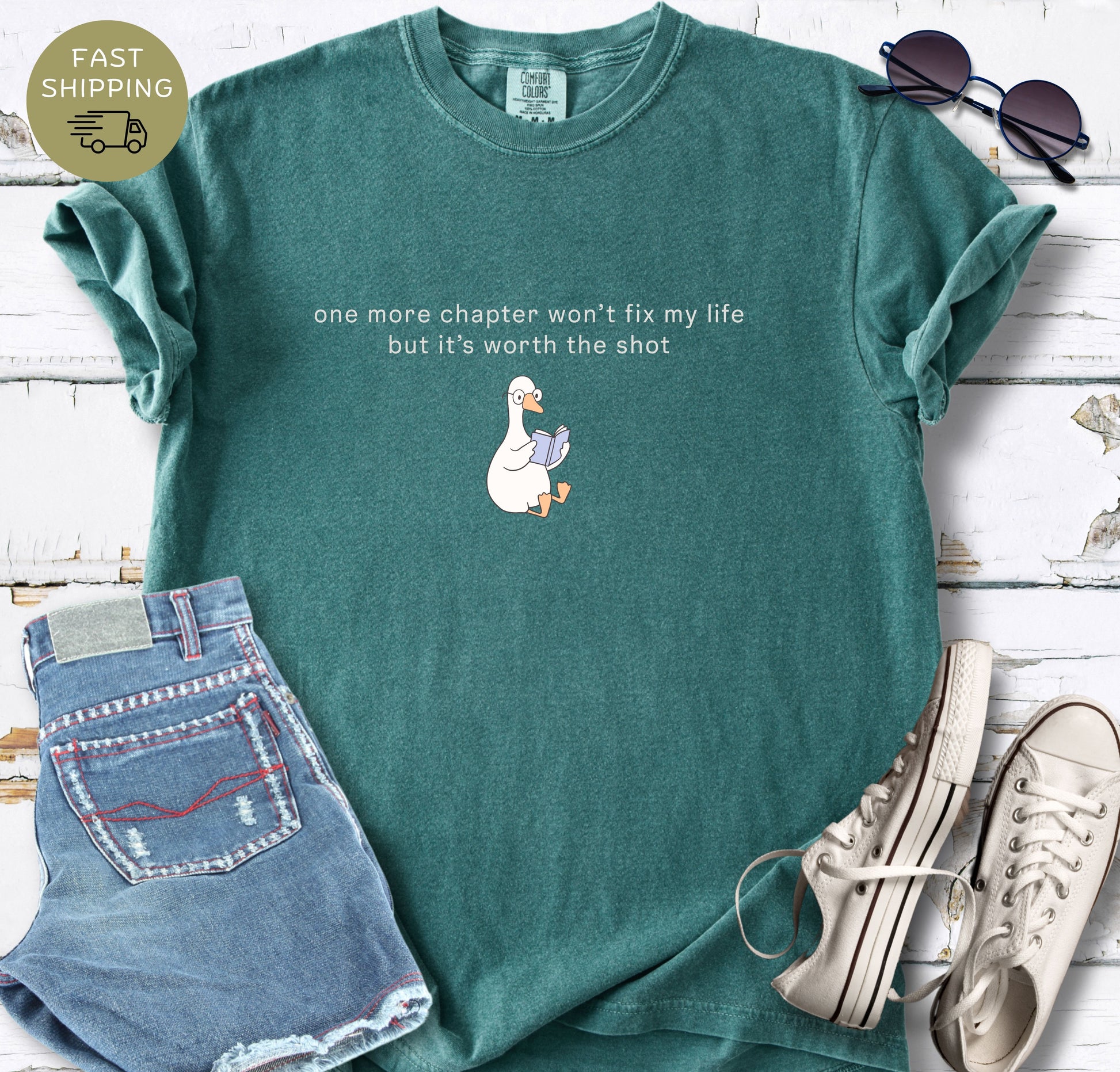 Cute booktok aesthetic tee for comfort readers
